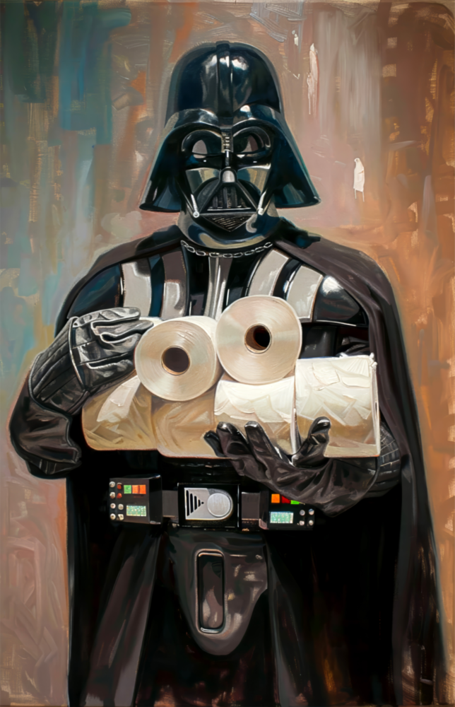 Crisis of the Dark Side Glass Wall Art || Designer Collection