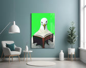 Educated Seagull artwork styled in a creative loft interior