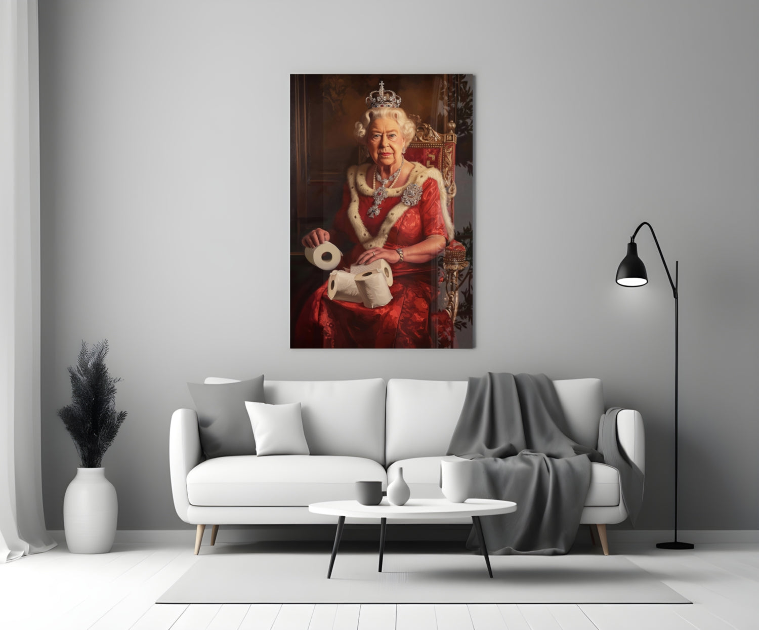 The Queen's Secret Glass Wall Art || Designer Collection