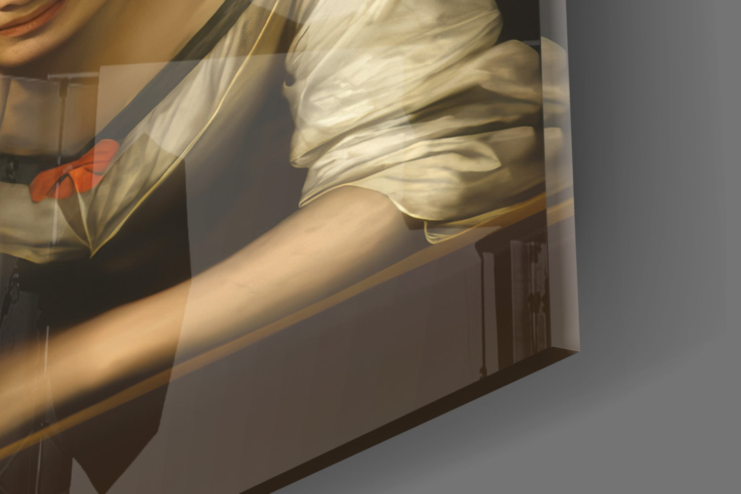 Neon Girl Funny Window Glass Wall Art || Designer Collection