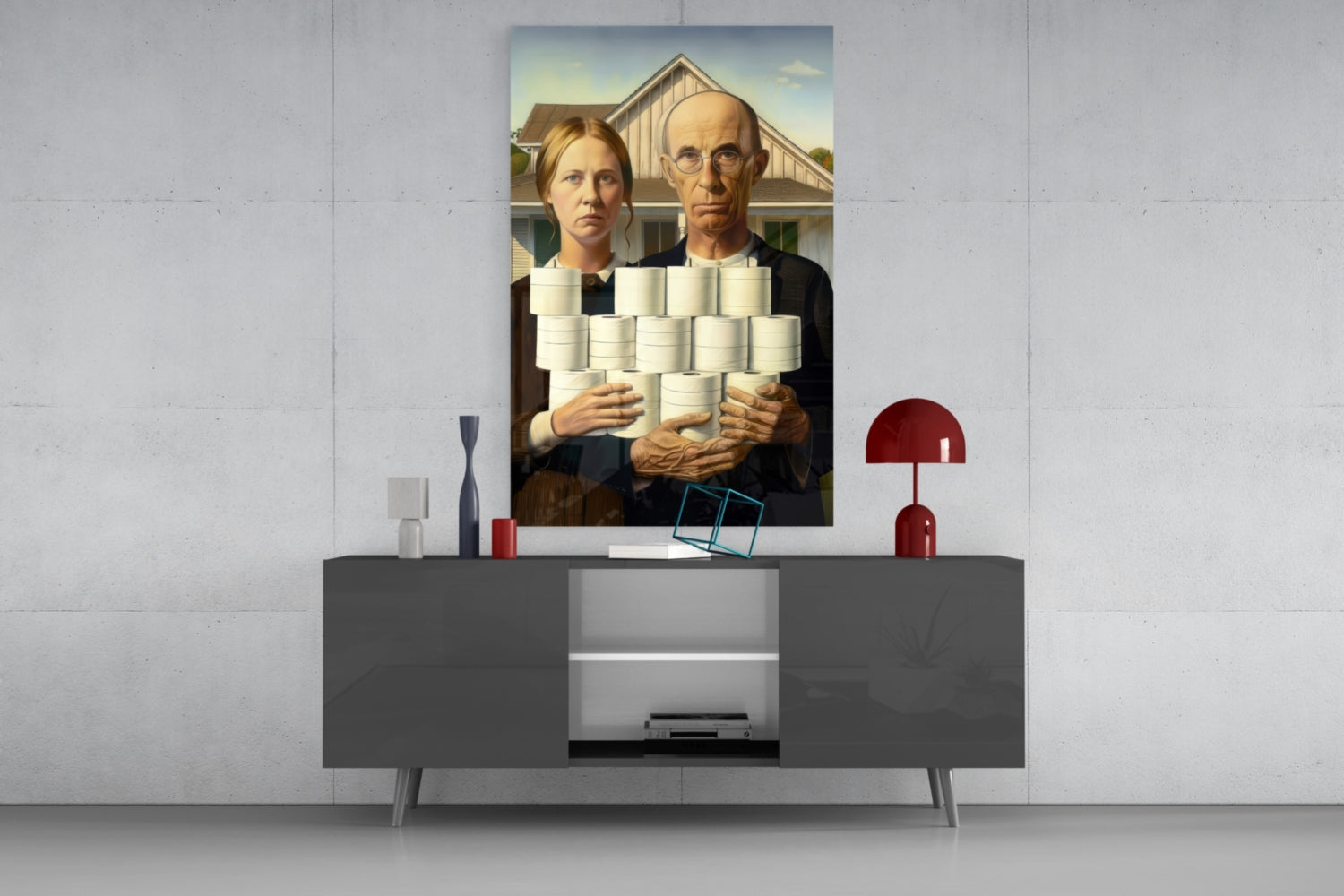 American Nightmare Glass Wall Art || Designer Collection