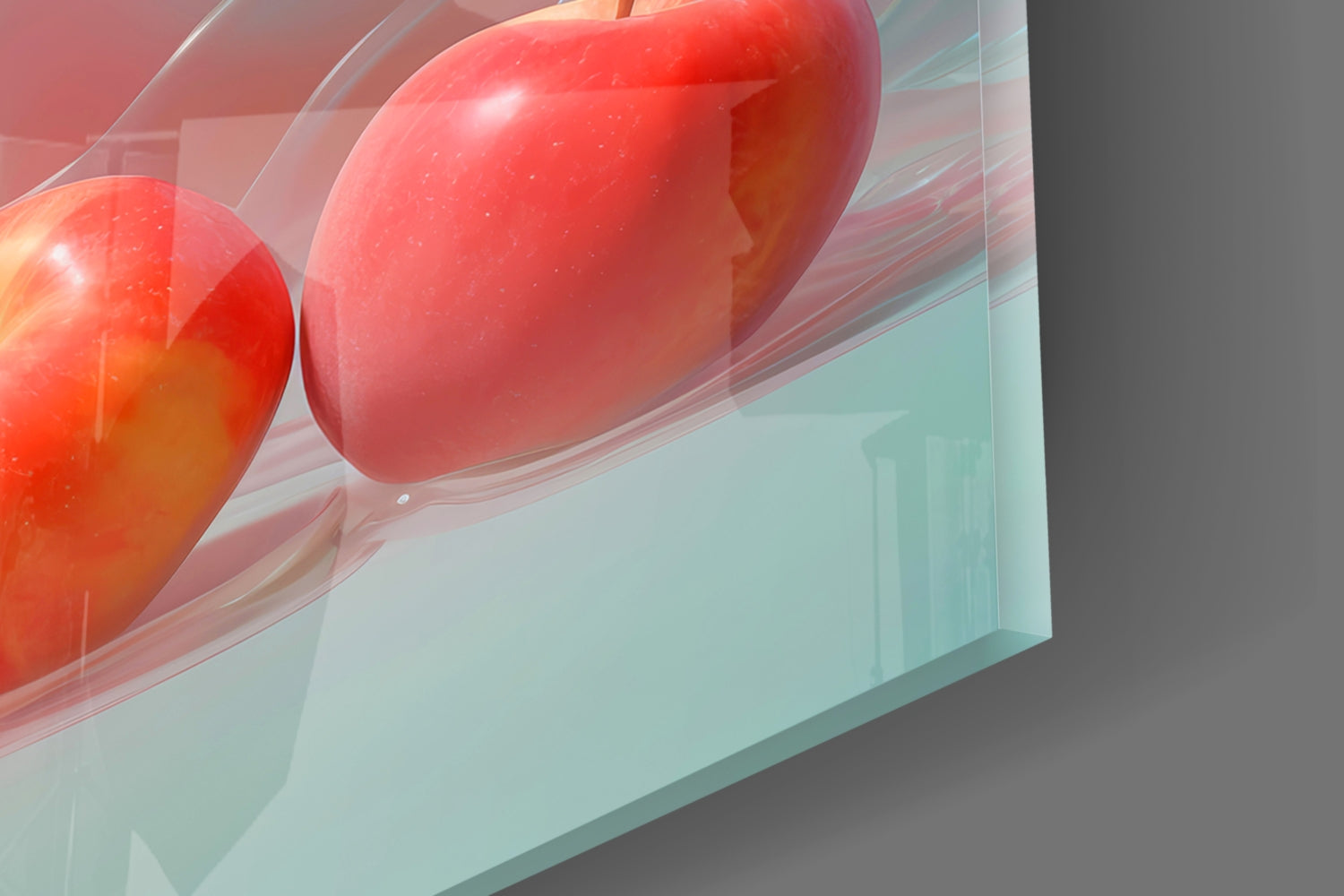 Apple Elegance Glass Wall Art || Designer Collection