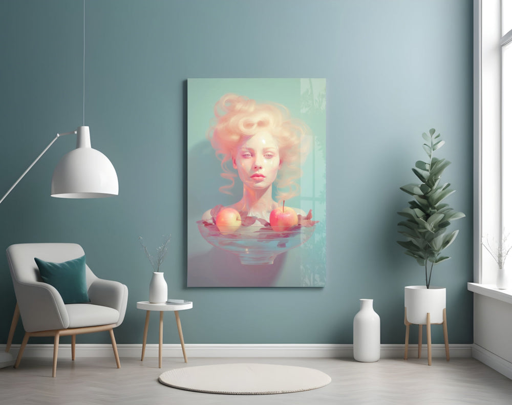Apple Tranquility artwork styled in a creative loft interior