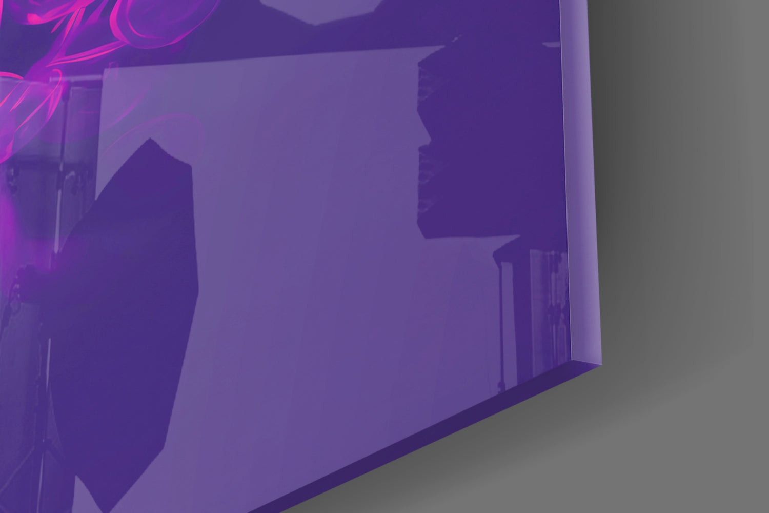 Pink Bubbles Glass Wall Art || Designer Collection