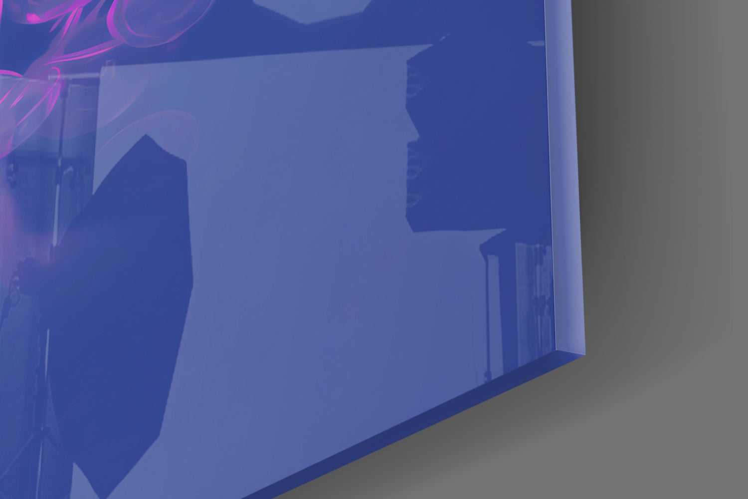 Pink Bubbles Glass Wall Art || Designer Collection