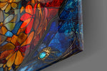 Designer-collection artwork in a Halloween-leaning home interior