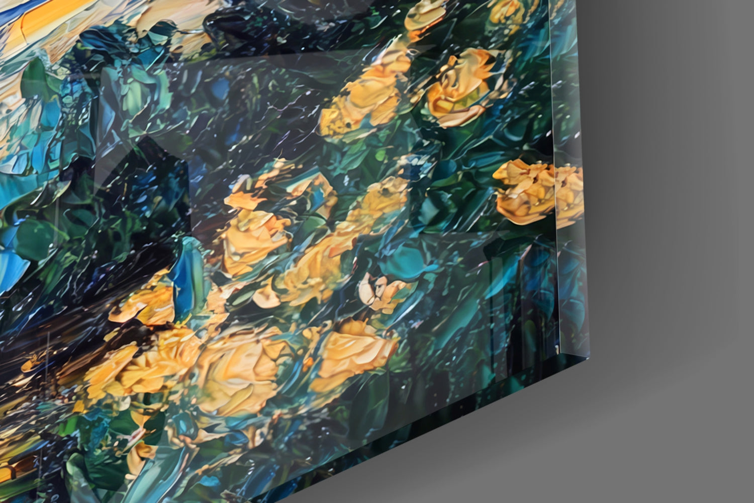 Starry Night Review Glass Wall Art || Designer Collection