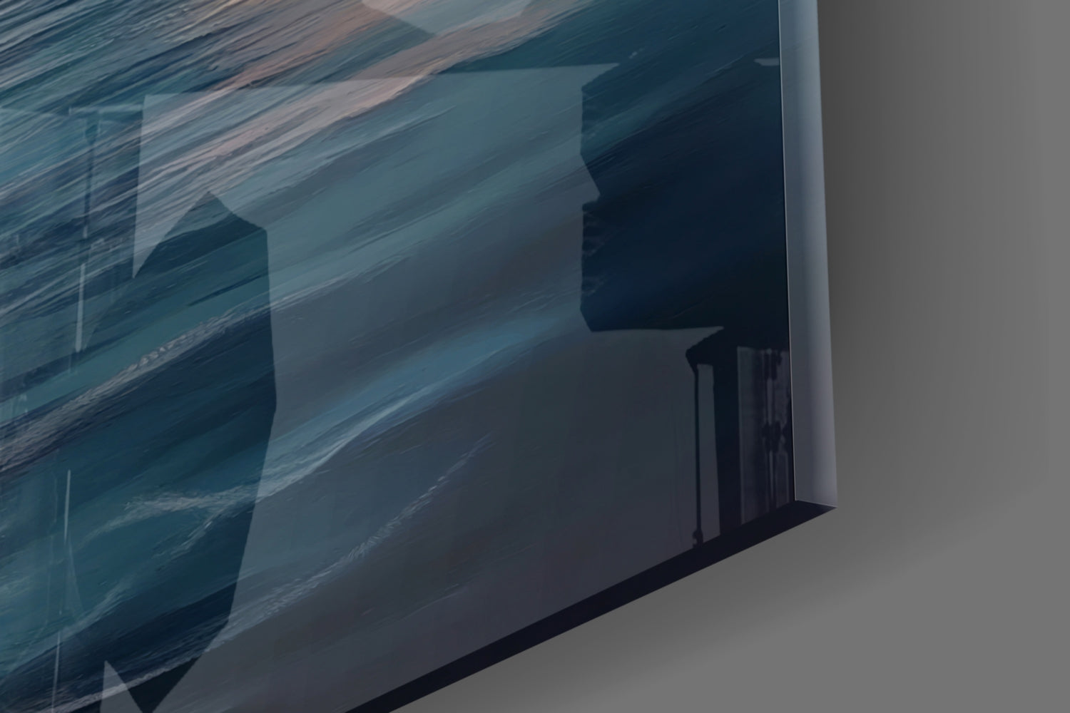 Sunset Sailboat Glass Wall Art || Designer Collection