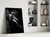 Loneliness in Space glass print enhancing a masculine lounge or study