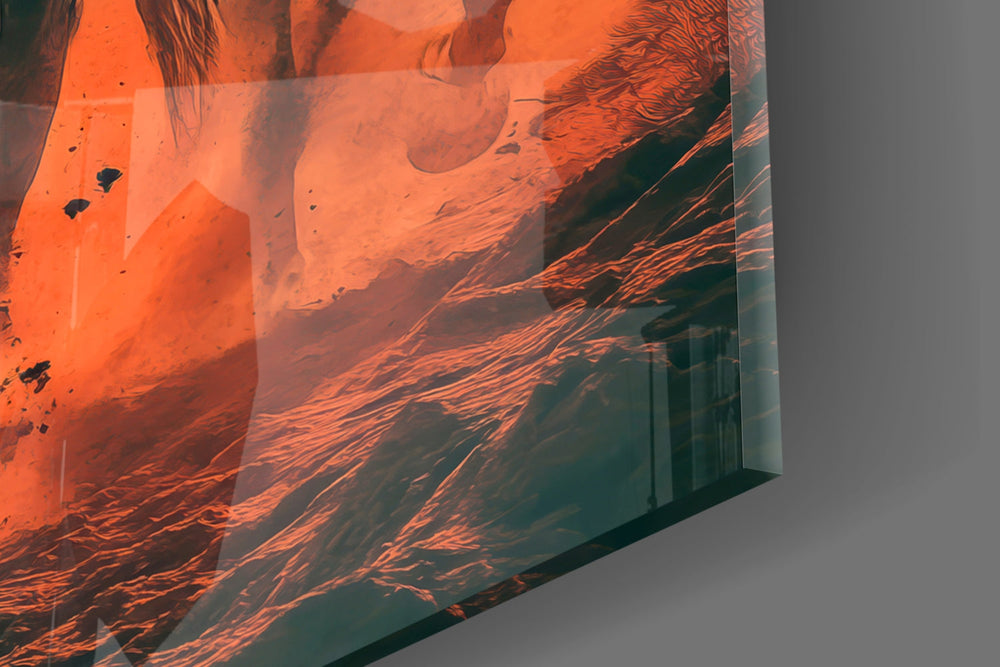 Designer-collection artwork in a Star-Wars-leaning home interior