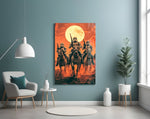 Cowboy Empire artwork styled in a creative loft interior