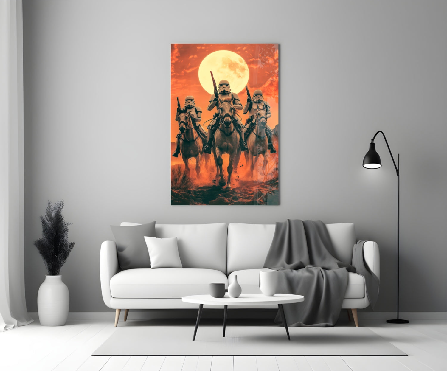 Cowboy Empire Glass Wall Art || Designer Collection