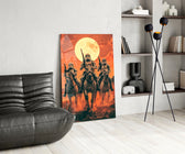 Star Wars glass print bringing Western edge to a gaming room