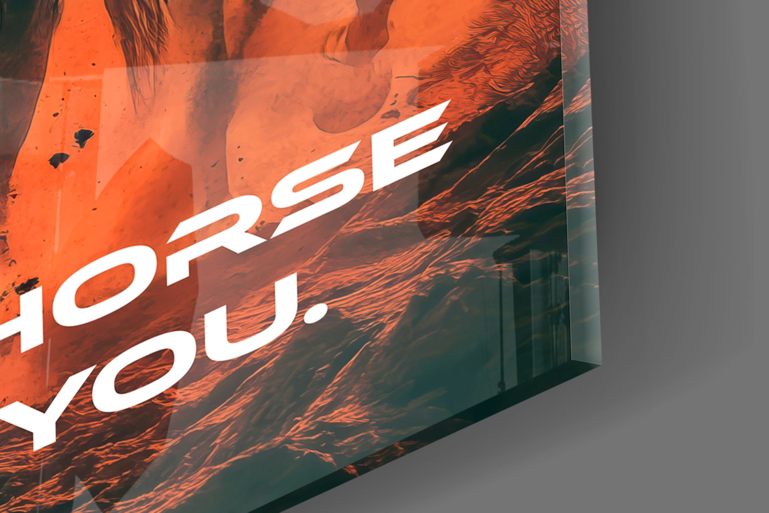 Cowboy Empire Glass Wall Art || Designer Collection