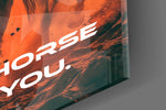Designer-collection artwork in a Star-Wars-leaning home interior