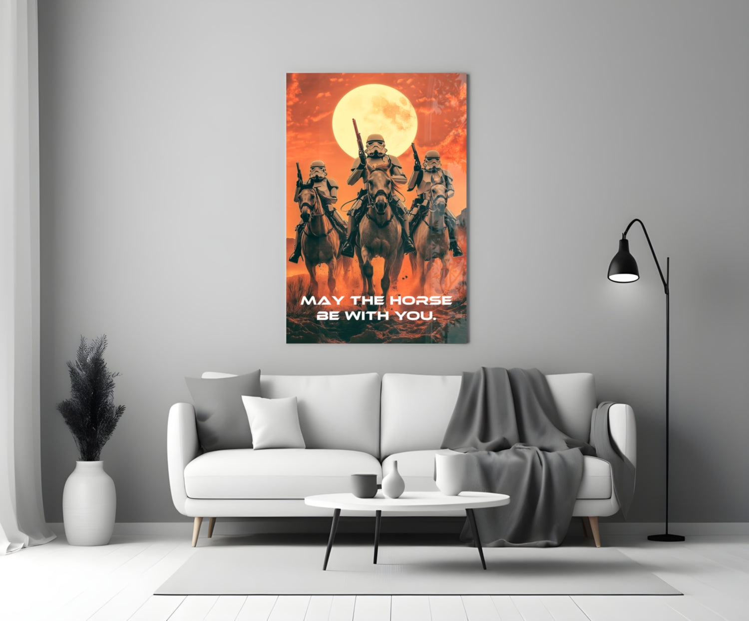 Cowboy Empire Glass Wall Art || Designer Collection