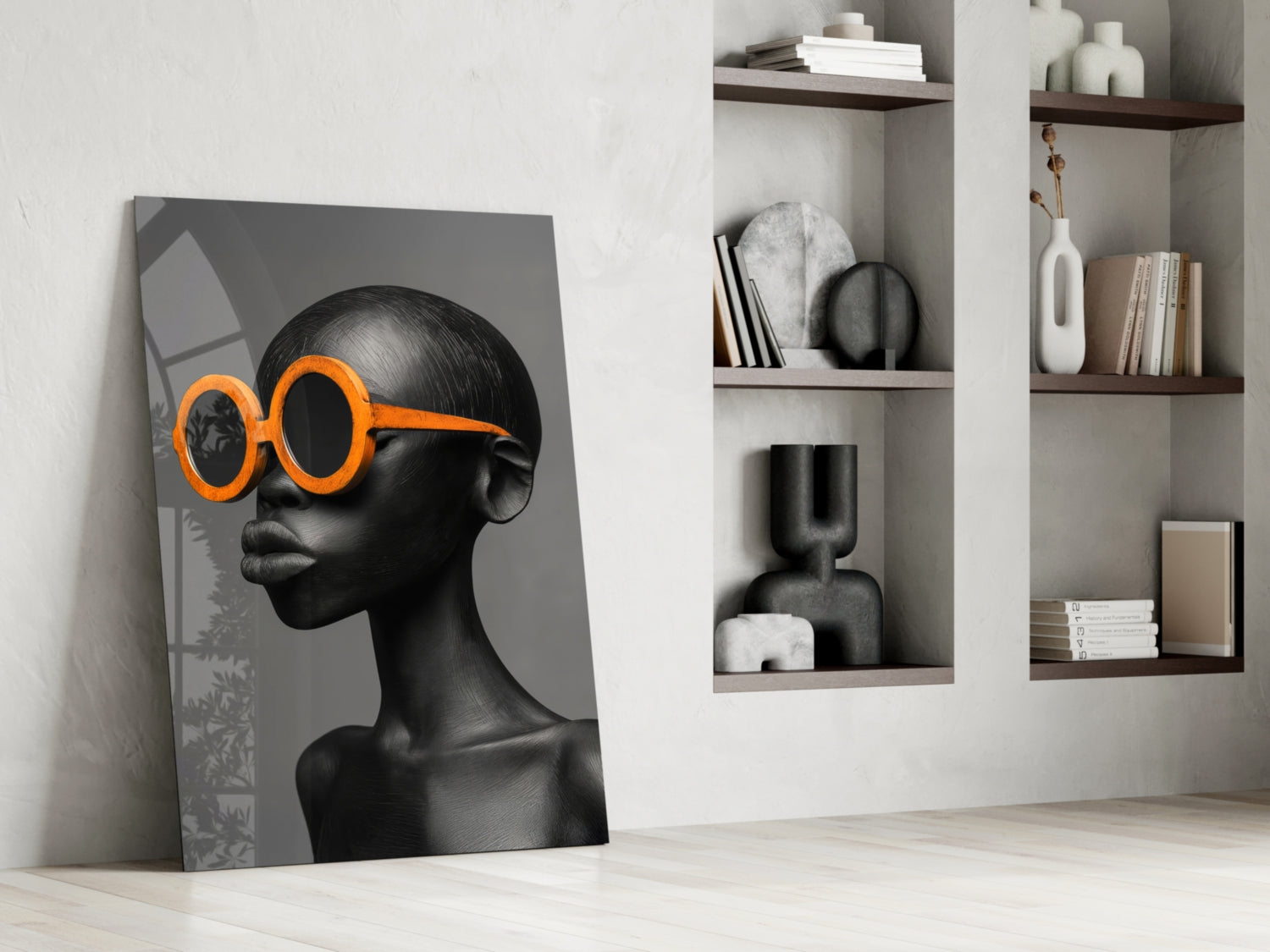 Faces of Colors Glass Wall Art || Designer Collection