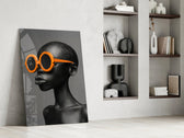 Fashion panel against a moody dark-painted accent wall