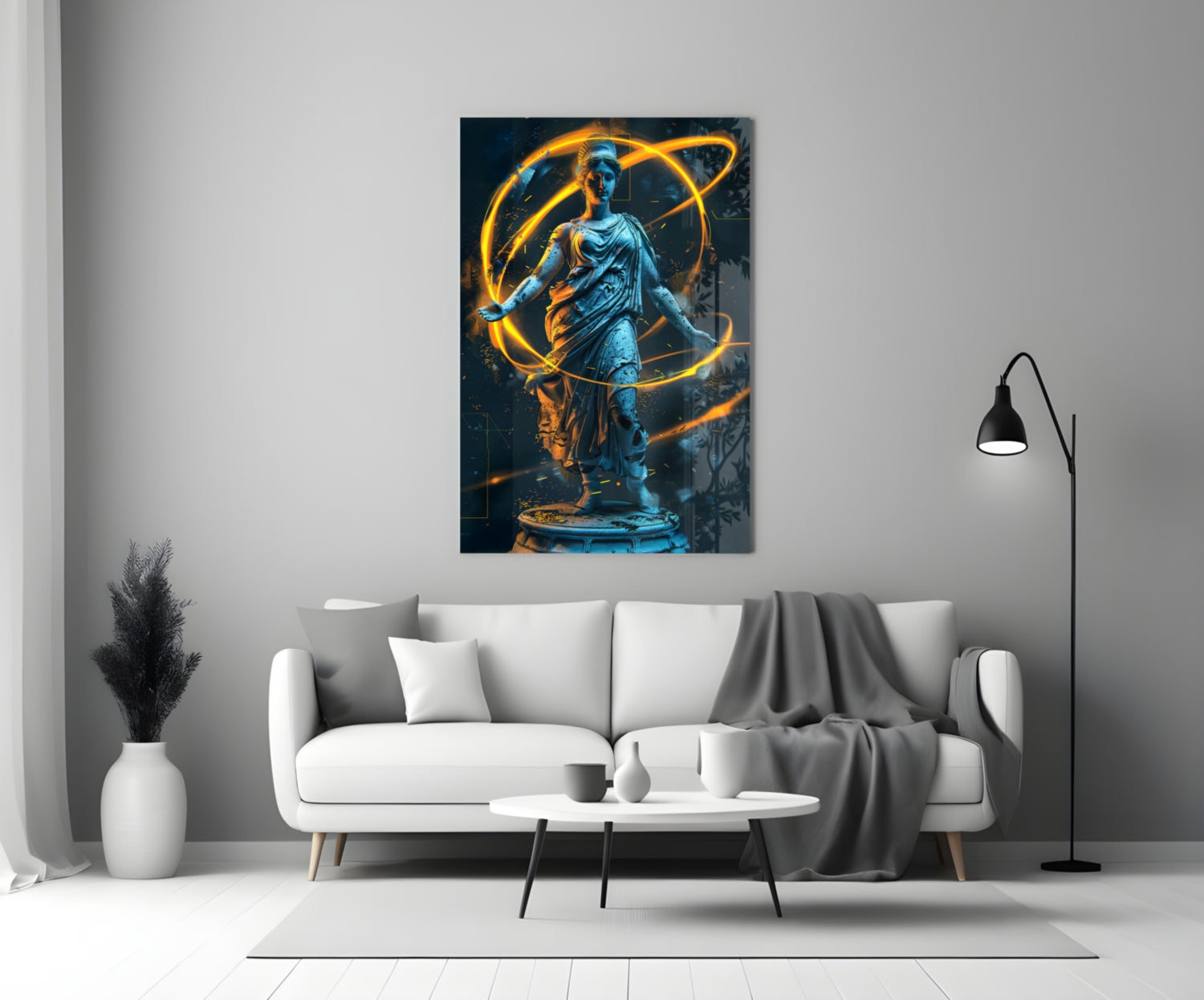 Neon Venus Glass Wall Art || Designer Collection