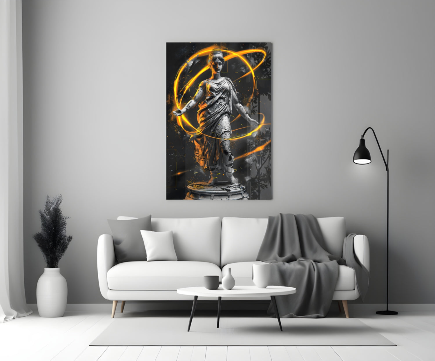 Neon Venus Glass Wall Art || Designer Collection