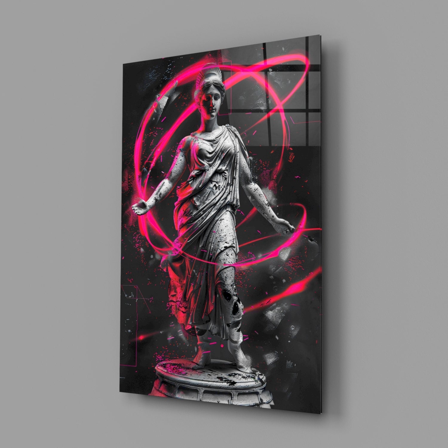 Neon Venus Glass Wall Art || Designer Collection