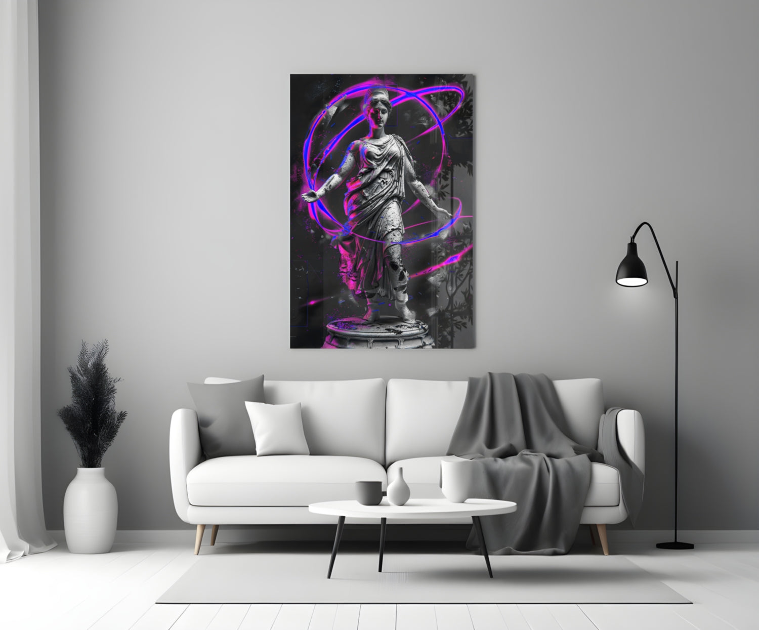 Neon Venus Glass Wall Art || Designer Collection