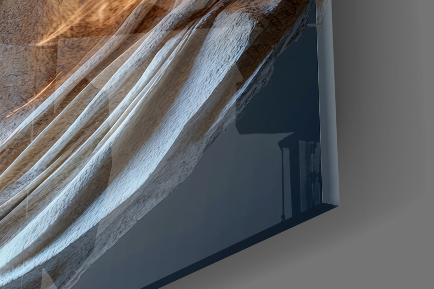 The Shining Mind of Aurelius Glass Wall Art || Designer Collection