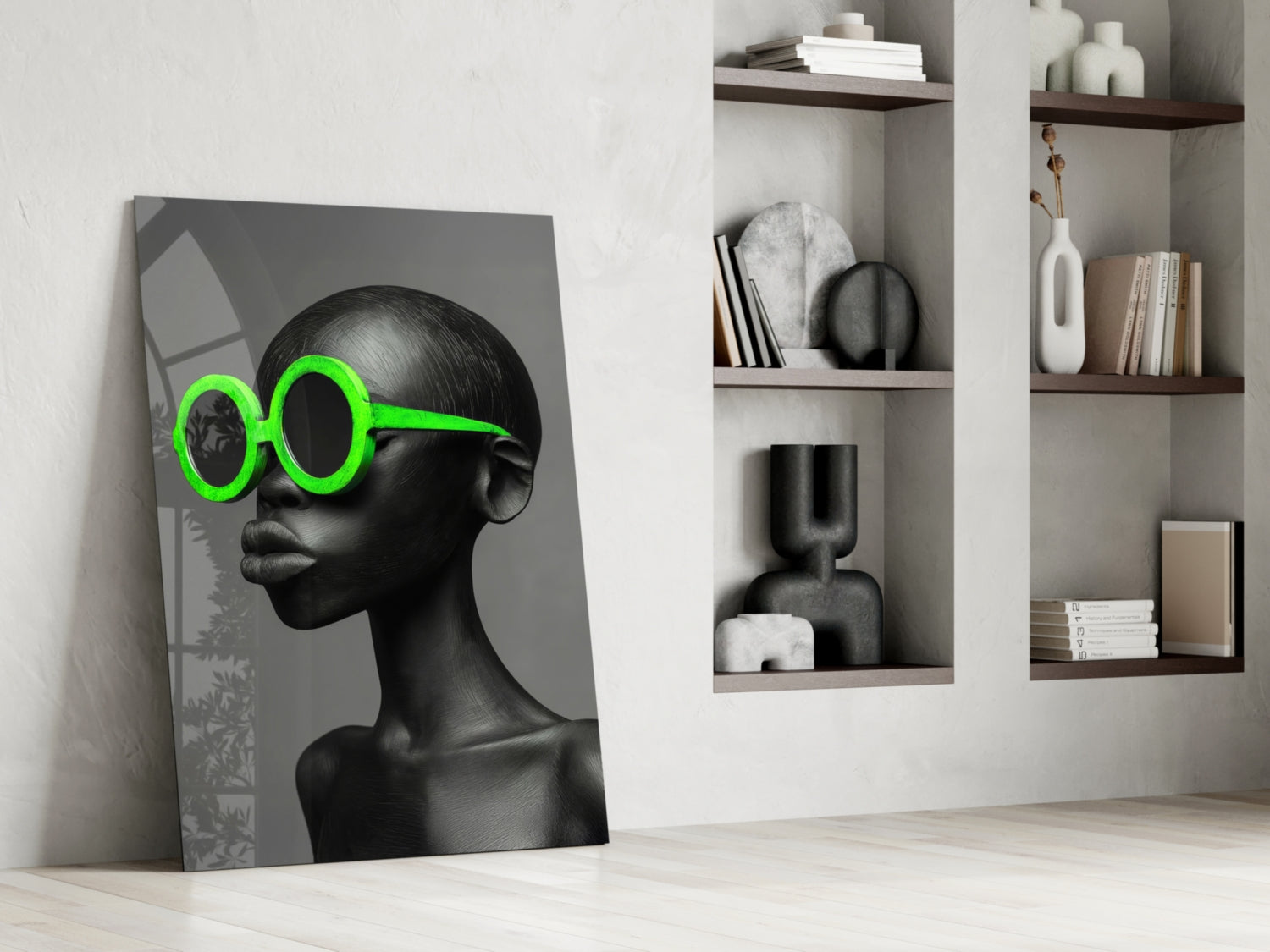 Faces of Colors Glass Wall Art || Designer Collection