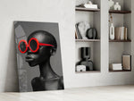 Fashion panel against a moody dark-painted accent wall