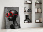 Fashion panel against a moody dark-painted accent wall
