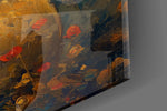 Designer-collection artwork in a romantic bedroom interior