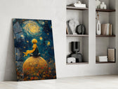 Storybook panel against a moody dark-painted accent wall
