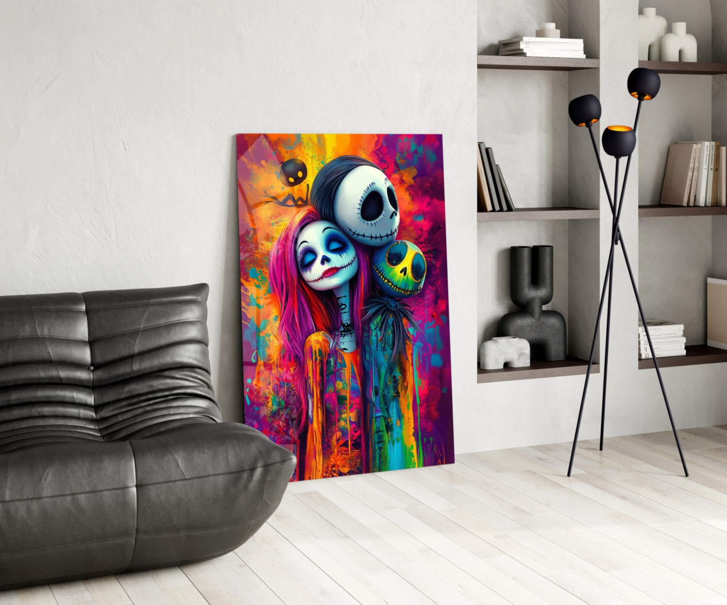 Colorful Nightmare Glass Wall Art || Designer Collection