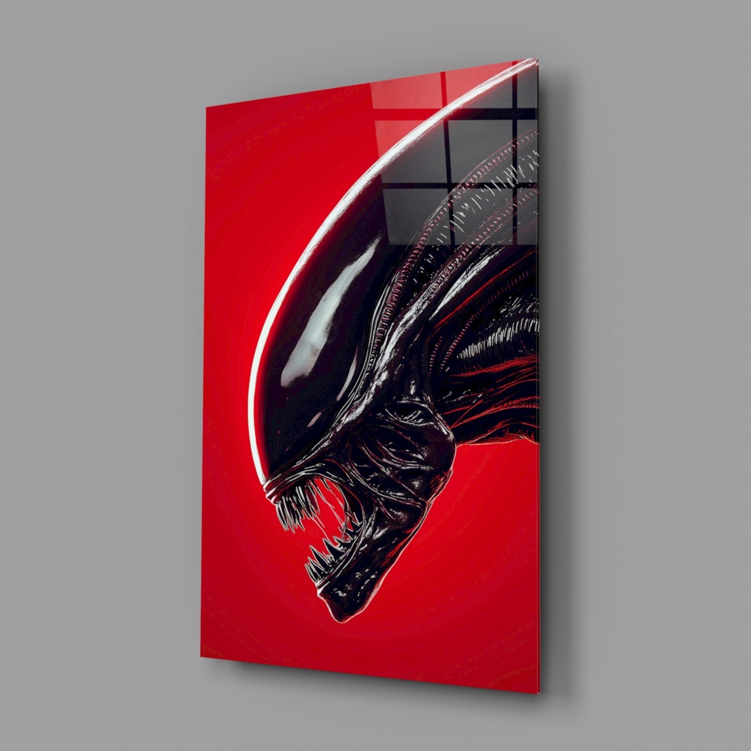 Alien: Red Menace Glass Wall Art || Designer Collection