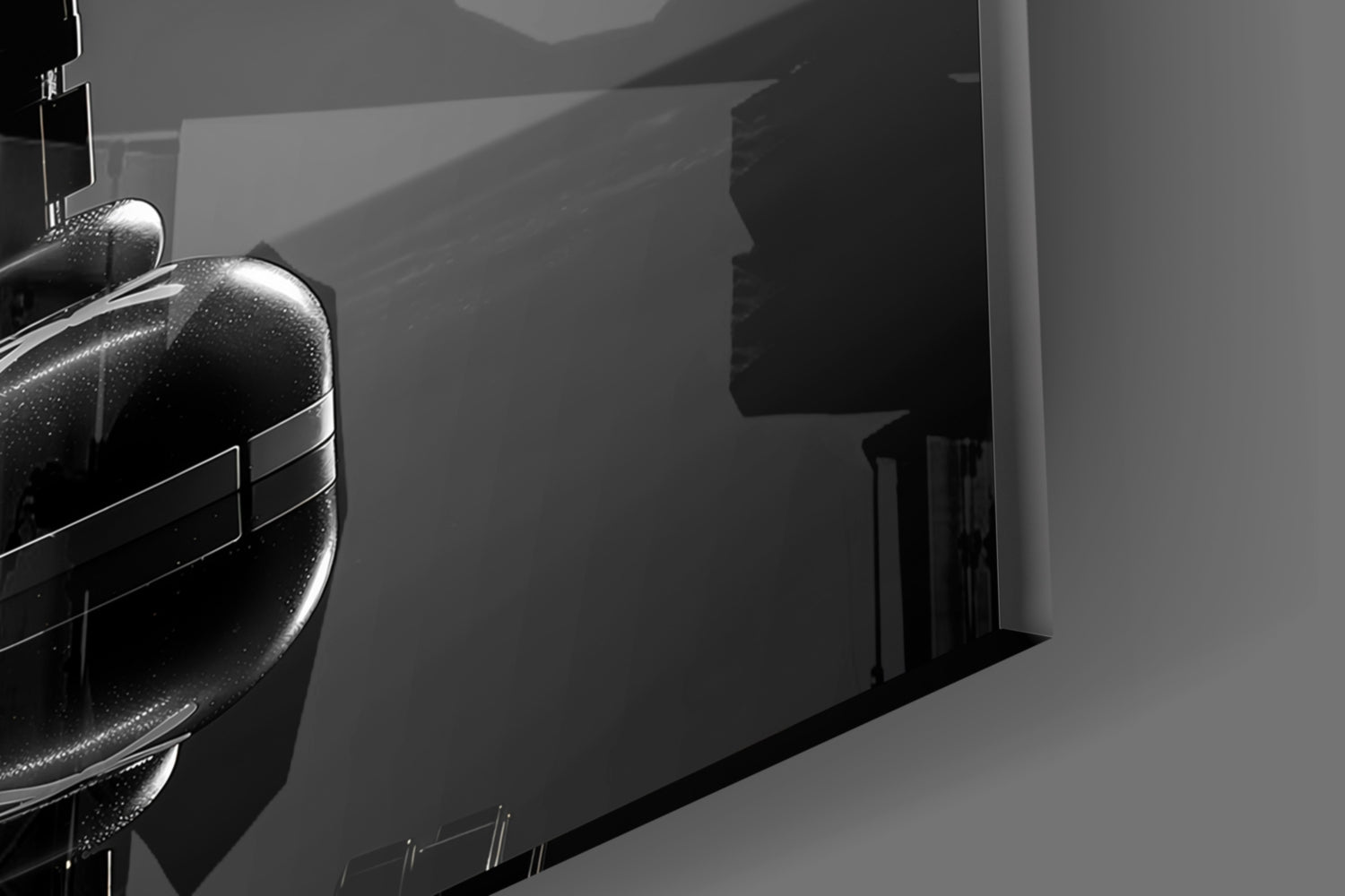 Kaws Statue Glass Wall Art || Designer Collection