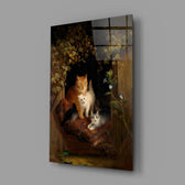 Designer-collection Old-Master panel anchoring a country-cottage wall