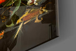 Designer-collection artwork in an art-collector's office interior