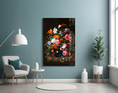 Classical Still Life artwork styled in a hallway gallery interior