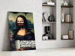 Mona Lisa twist panel against a moody dark-painted accent wall