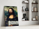 Mona Lisa twist panel against a moody dark-painted accent wall
