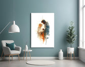 Holy Family artwork styled in a meditation room interior