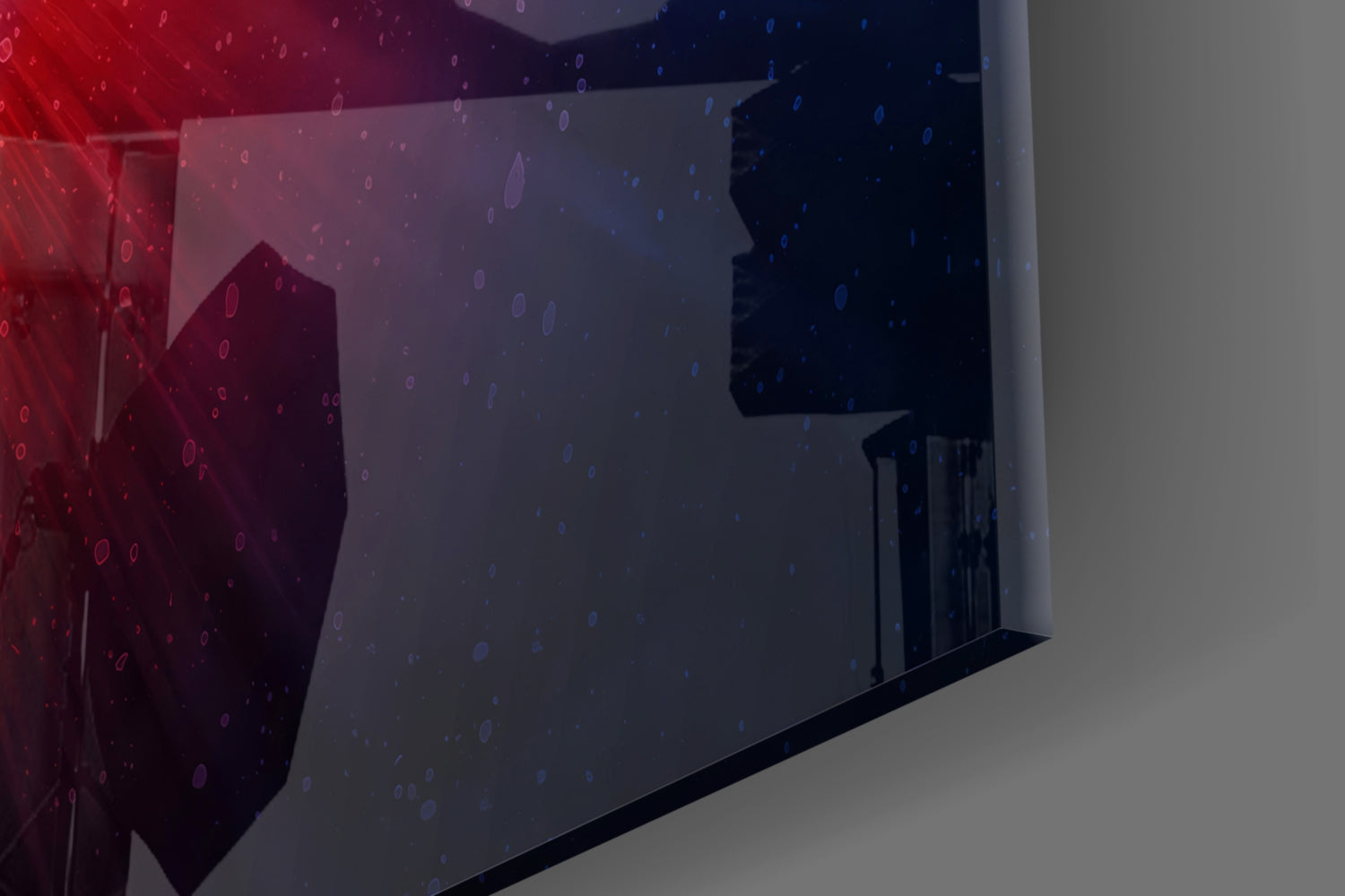 Detroit Pistons: Blue Light Glass Wall Art || Designer Collection