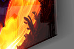Designer-collection artwork in a gaming room interior
