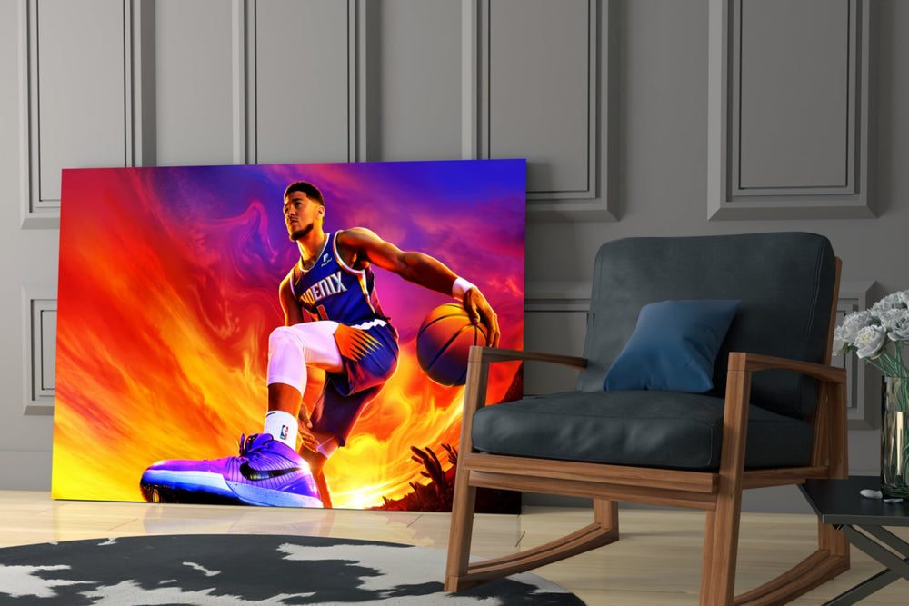 Sports yatay panel against a moody dark-painted accent wall