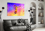 Kobe Bryant artwork styled in a teen's bedroom interior