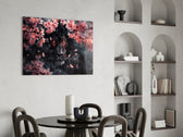 Wildlife glass print bringing fantasy edge to a teen's bedroom