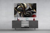 Curves Glass Wall Art || Designer Collection