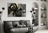 Curves Glass Wall Art || Designer Collection