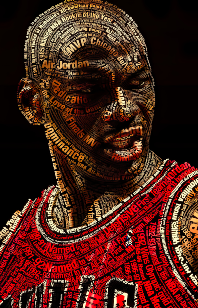 Michael Jordan Glass Wall Art