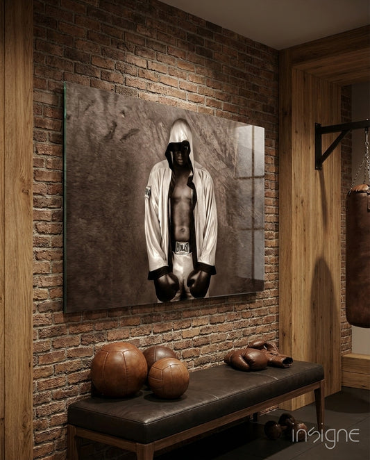 Knockout Boxer Glass Wall Art
